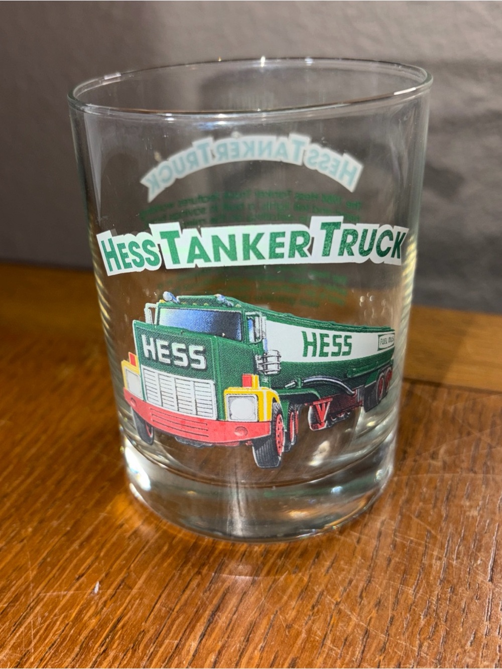 Vintage Hess 1996 Collectable Drinking Glass Bar Ware 1984 Tanker Truck
